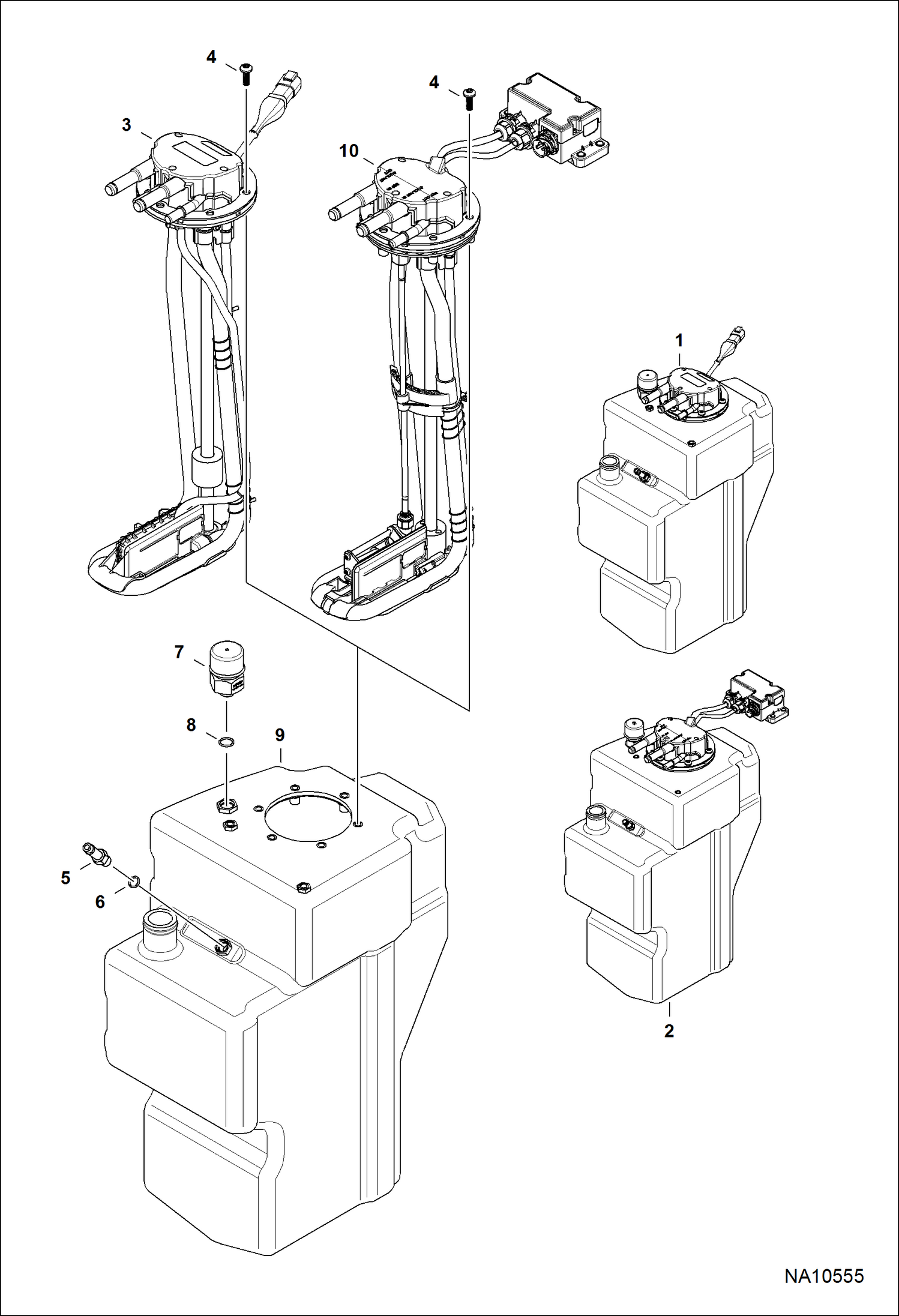 ДВИГАТЕЛЬ И КРЕПЕЖНЫЕ ДЕТАЛИ (CИСТЕМА SCR) (БАК)