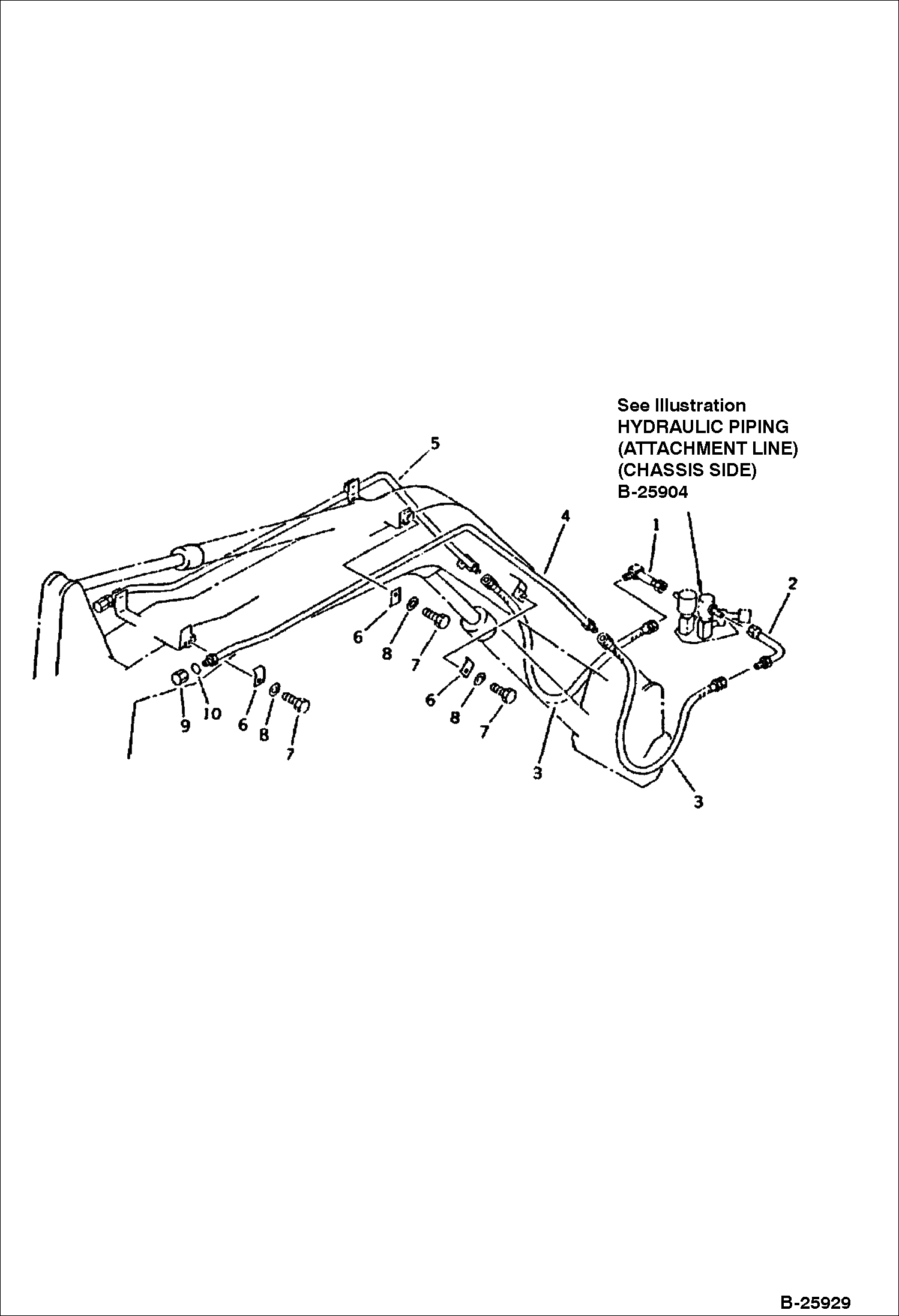 ТРУБОПРОВОД ГИДРАВЛИЧЕСКОЙ СИСТЕМЫ (ЛИНИЯ НАВЕСНОГО ОБОРУДОВАНИЯ)