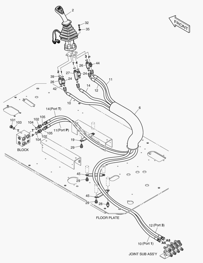 ТРУБОПРОВОД СЕРВОУПРАВЛЕНИЯ(9)