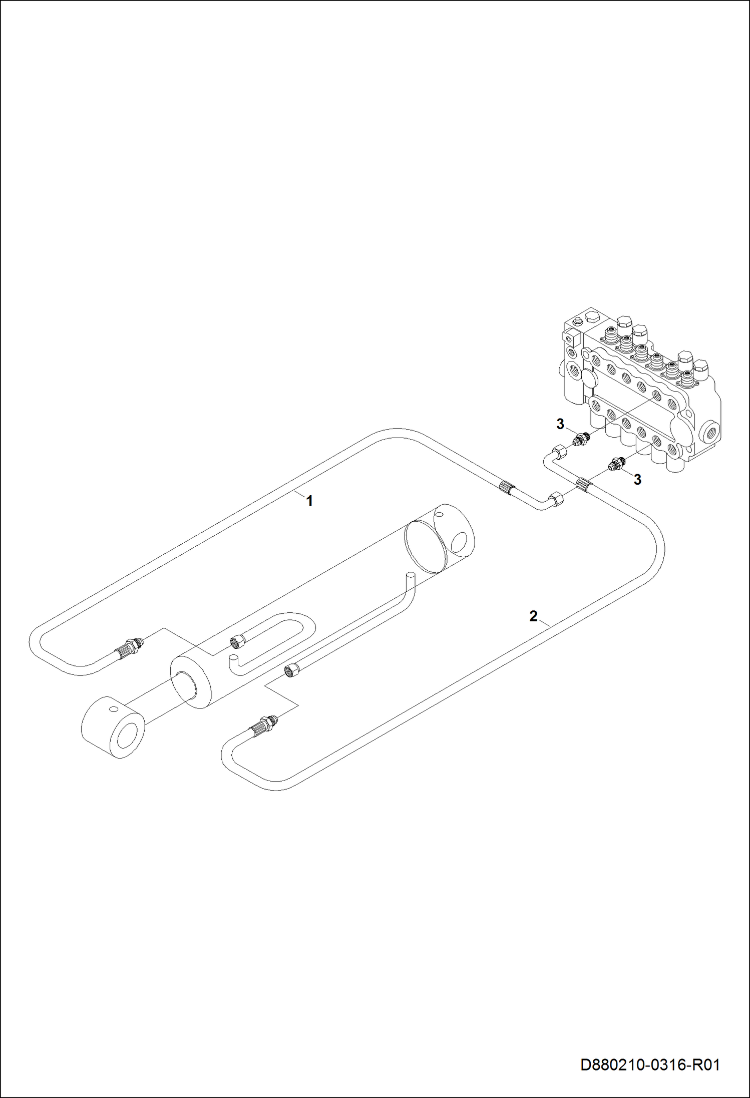СХЕМА ЦИЛИНДРОВ СТРЕЛЫ