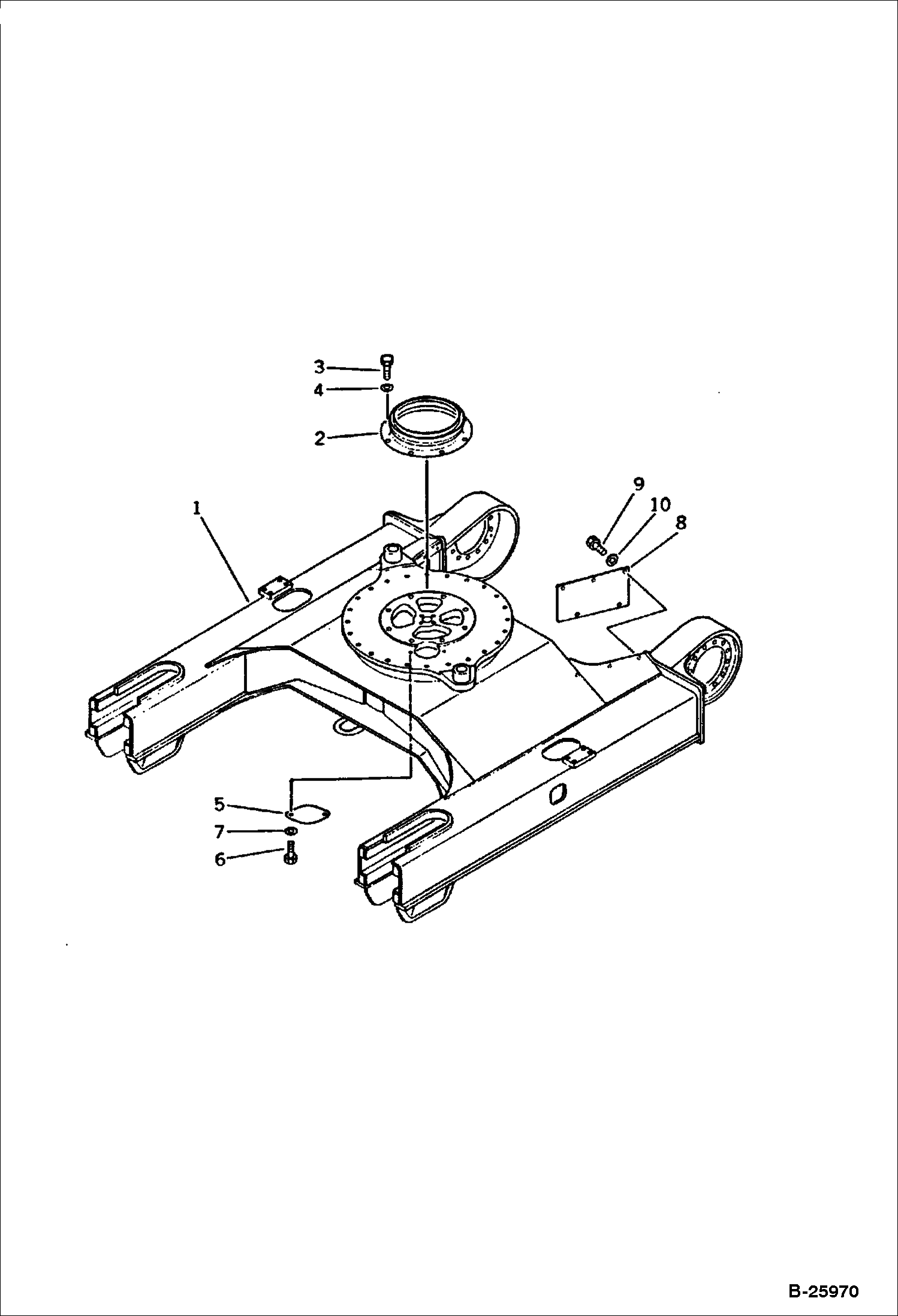 РАМА ГУСЕНИЦЫ PC60, PC60S