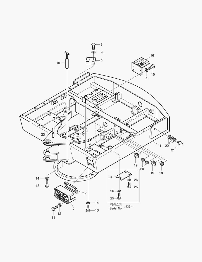 5400 MAIN FRAME - BOOM SWING