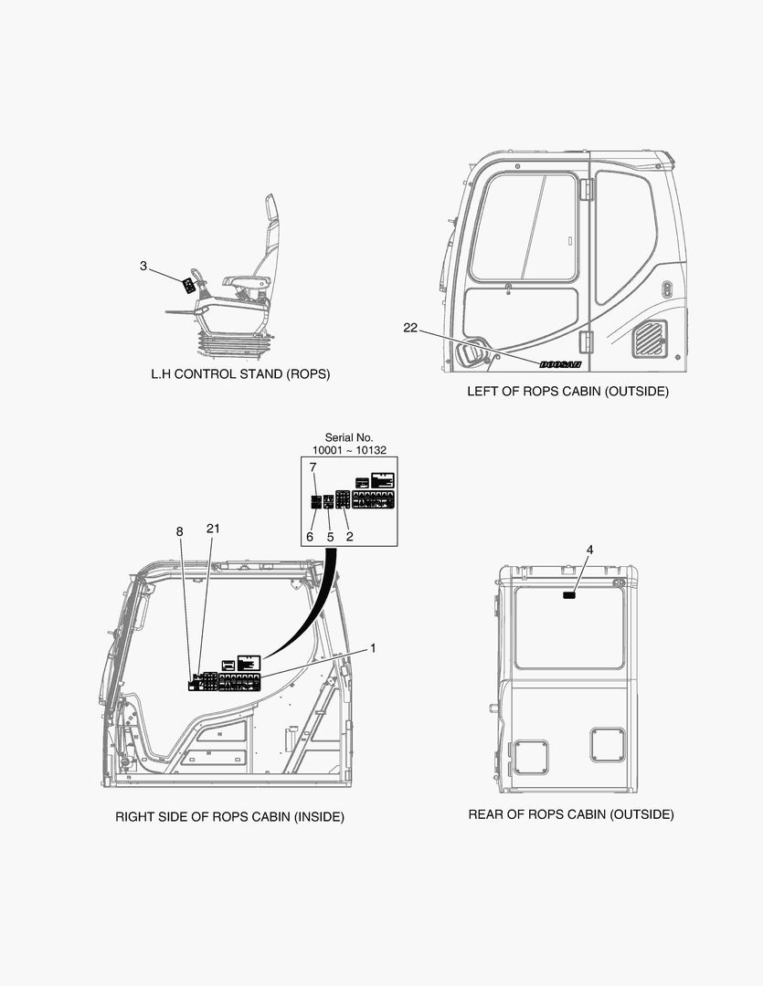 5130 NAME PLATE - CABIN(CABIN RISER)