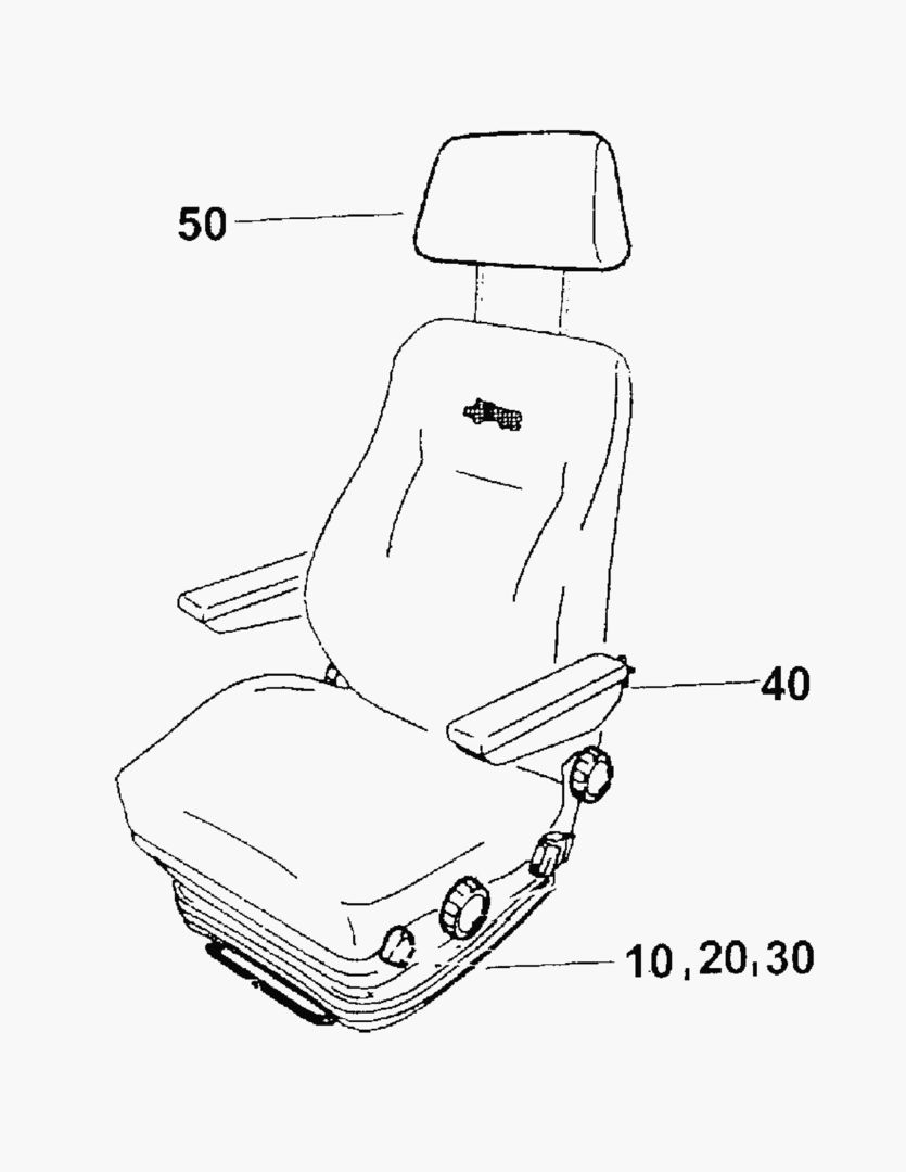 Спецтехника G096-3 DRIVER`S SEAT