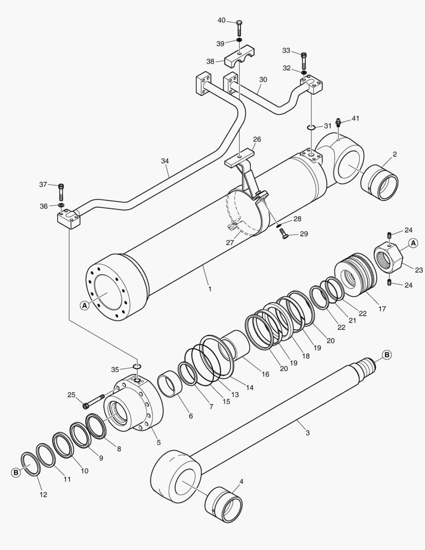Спецтехника 4420 BOOM CYLINDER - R.H. (ARTI) [5001~5079] - главное фото