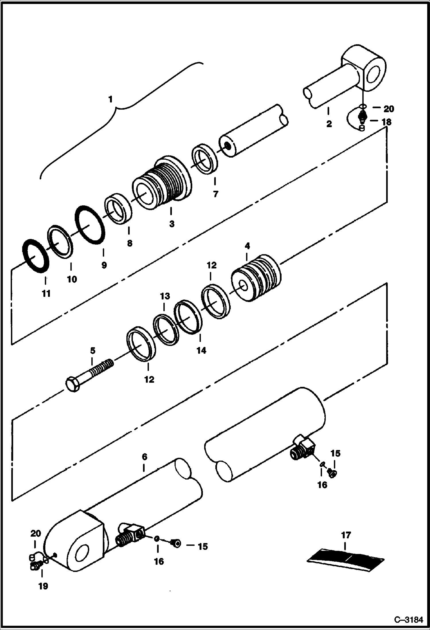 ЦИЛИНДР ПОВОРОТА (BOBCAT)