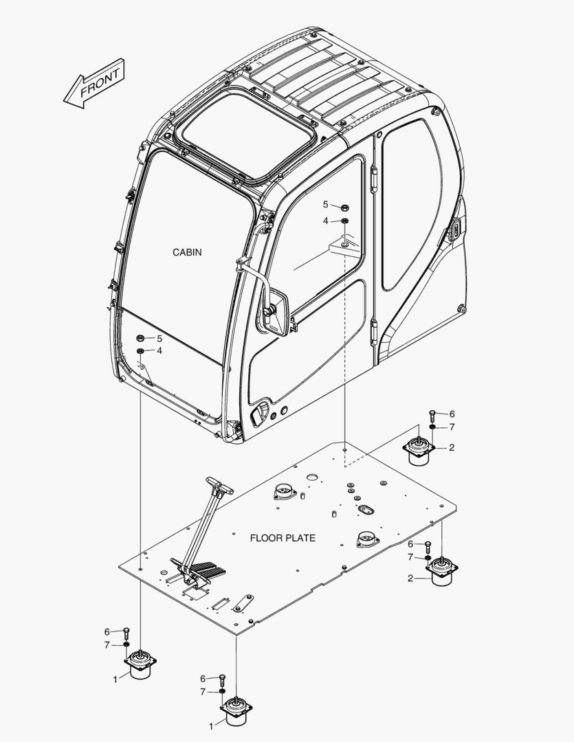 УСТАНОВКА КАБИНЫ