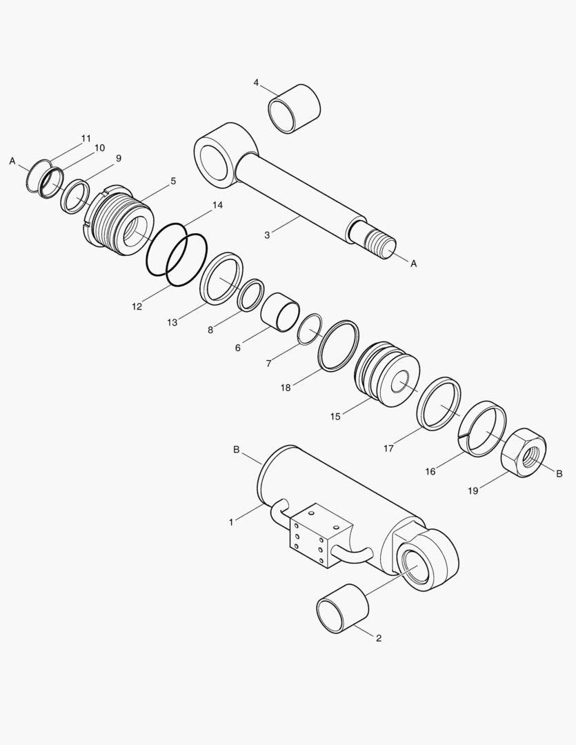 4330 DOZER CYLINDER [5001~7117]