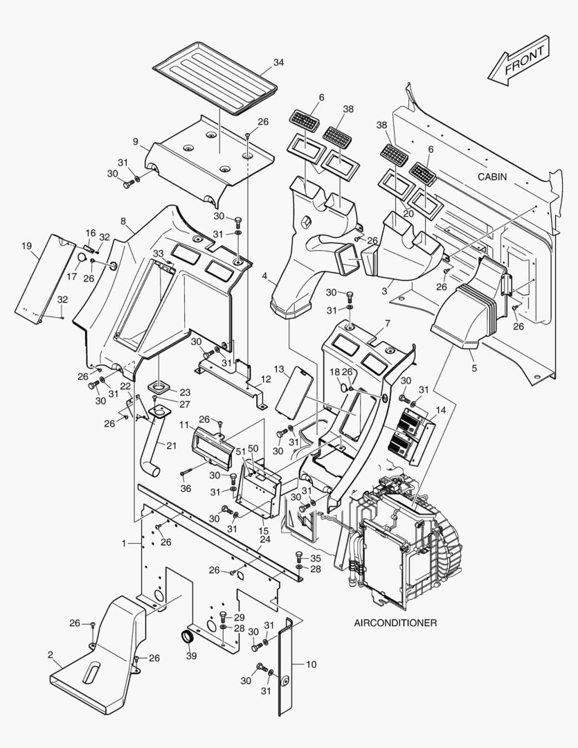 1510 REAR COVER ASS`Y
