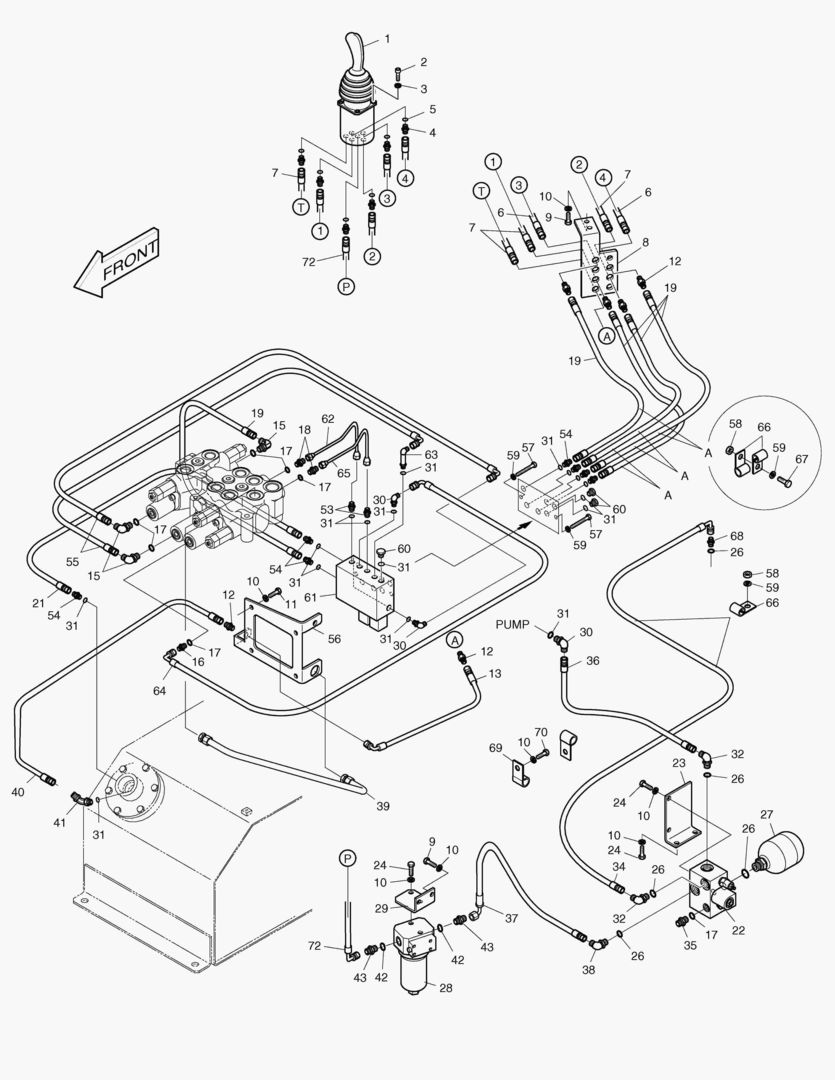 1181 PILOT PIPING-MONO REMOCON+3 SPOOL [1001~1020]