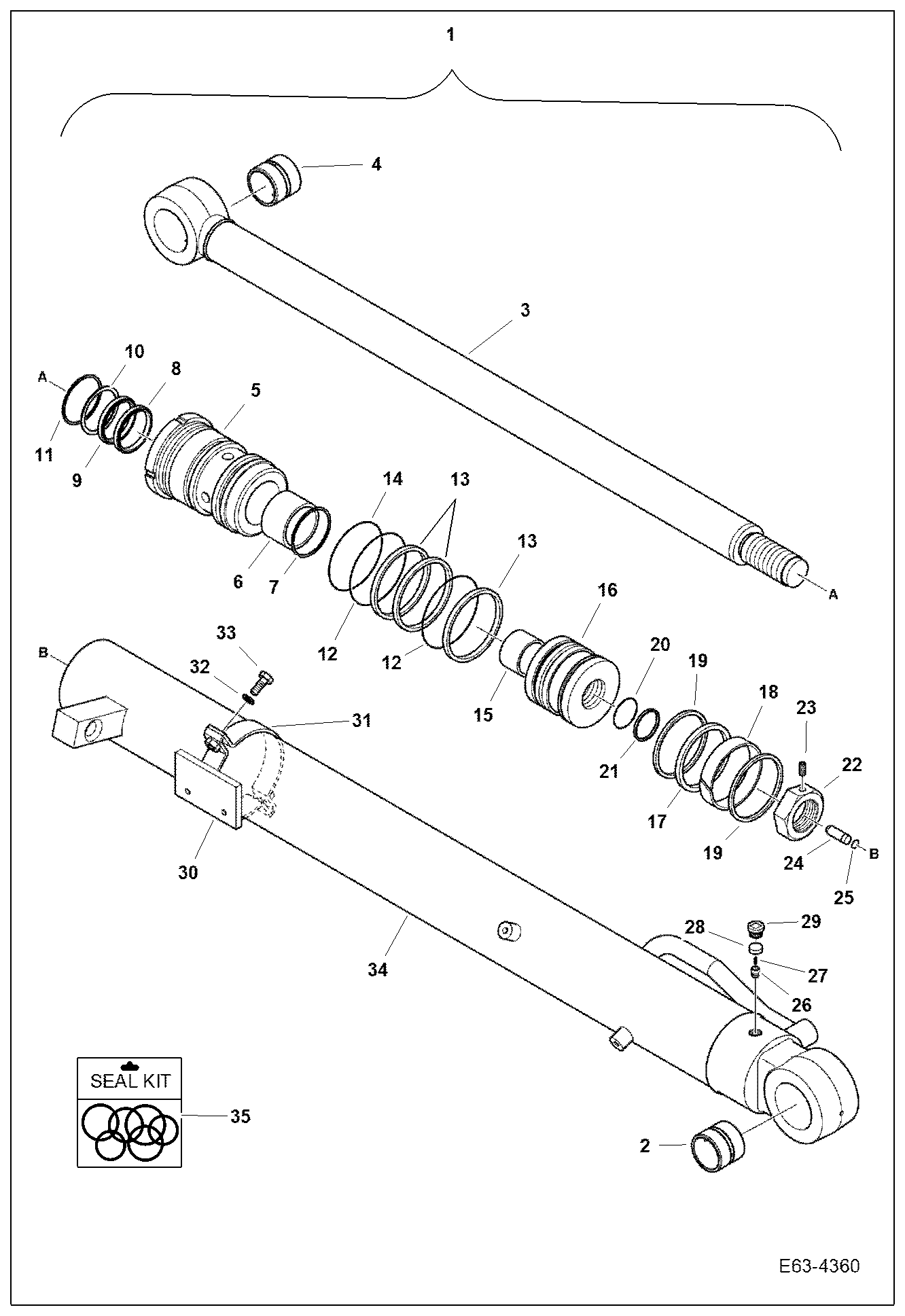 Спецтехника ЦИЛИНДР РУКОЯТИ