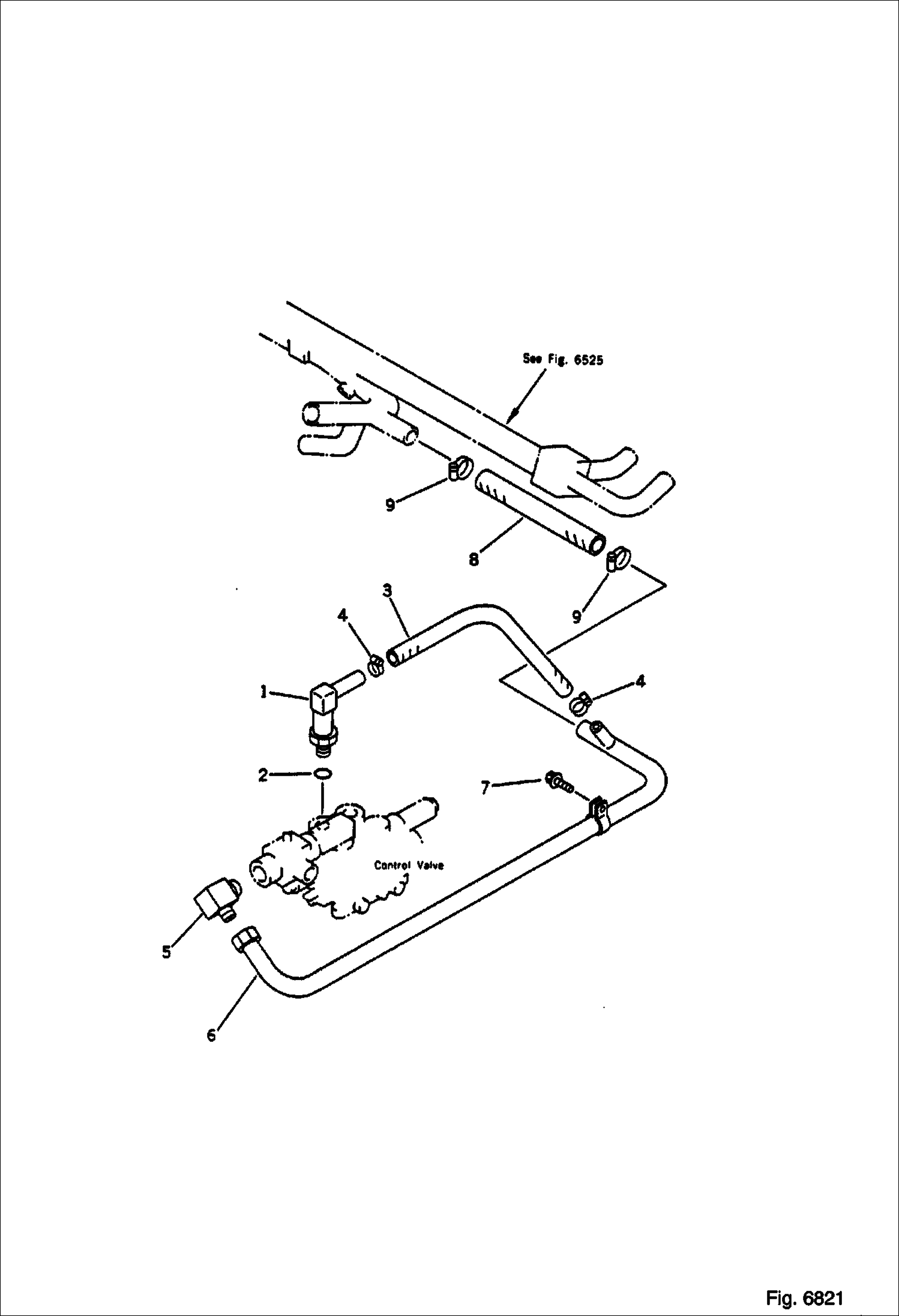 Схема ТРУБОПРОВОД ГИДРАВЛИЧЕСКОЙ СИСТЕМЫ ( ВОЗВРАТ ) ( ДЛЯ НАВЕСНОГО ОБОРУДОВАНИЯ )