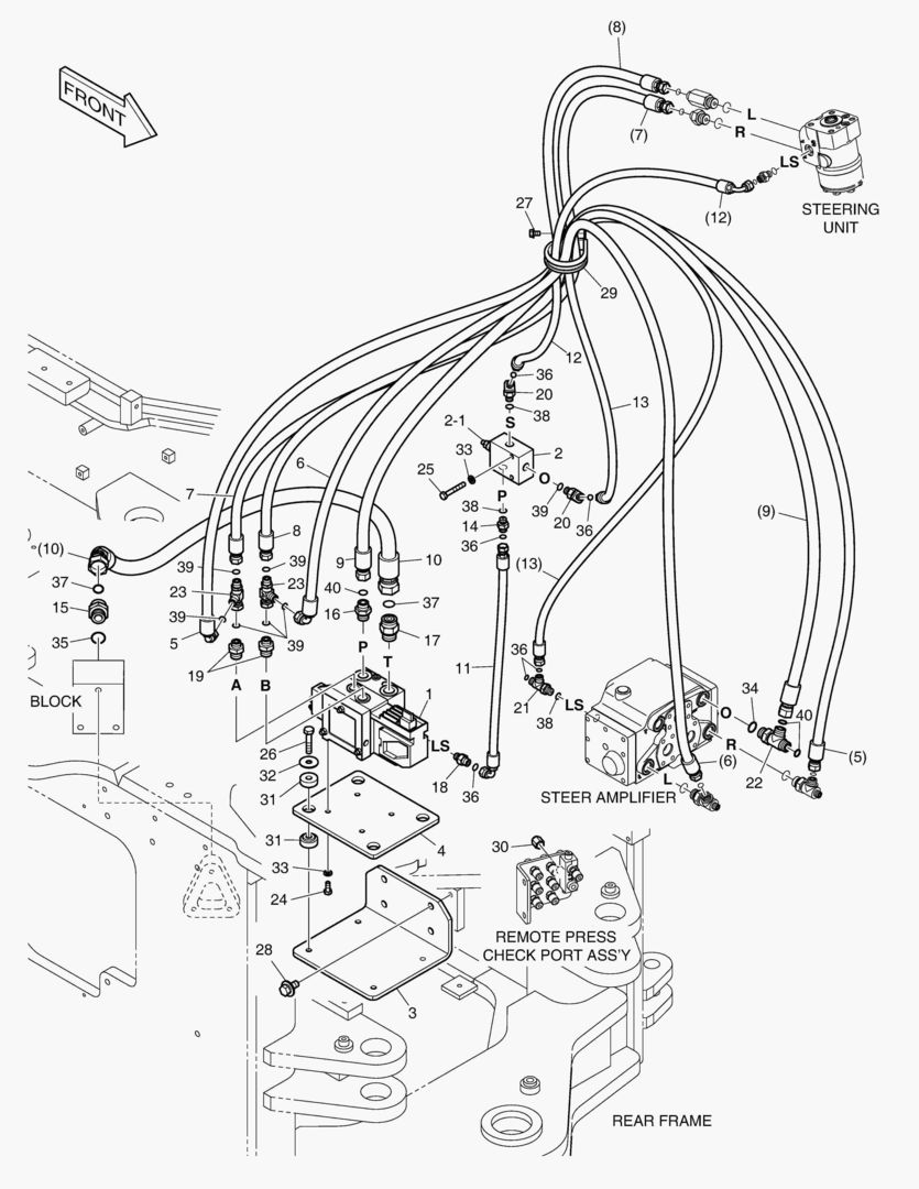 5350 STEERING PIPING - ELECTRIC [10001~10259]