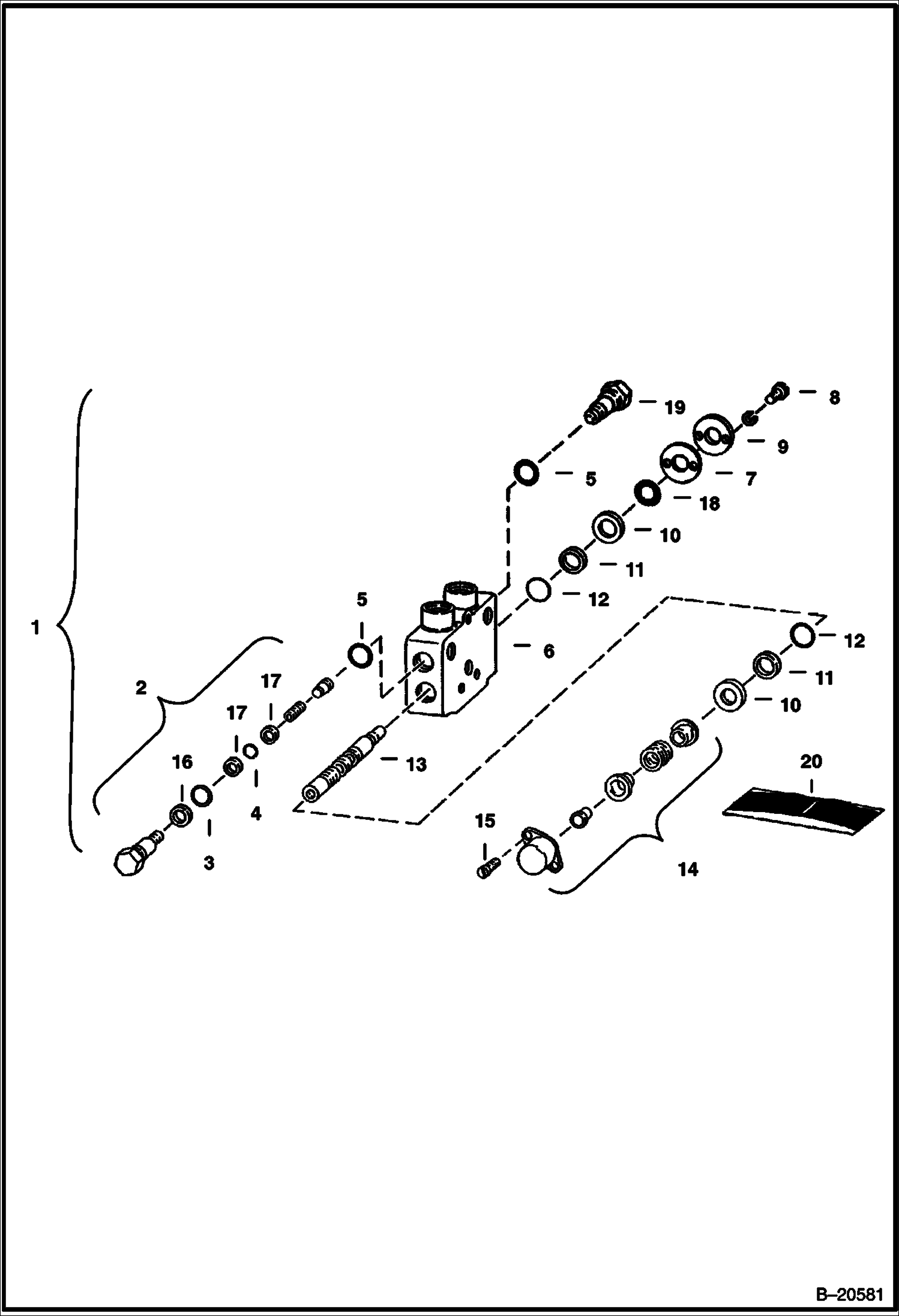 ЭКСКАВАТОР-ПОГРУЗЧИК (СЕКЦИЯ КОВША) (GRESEN) (913 370001136 И ВЫШЕ)