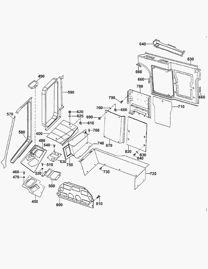 G350-4 PANELS IN CABIN