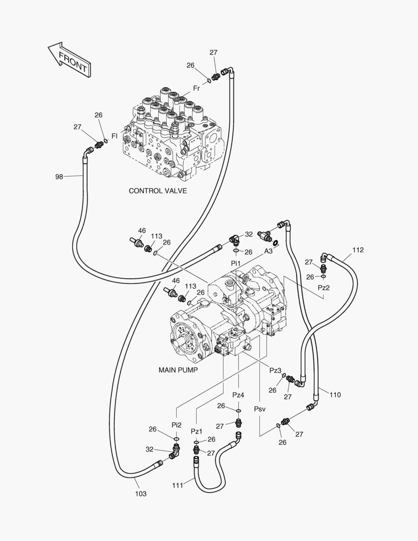 ТРУБОПРОВОД СЕРВОУПРАВЛЕНИЯ(6)
