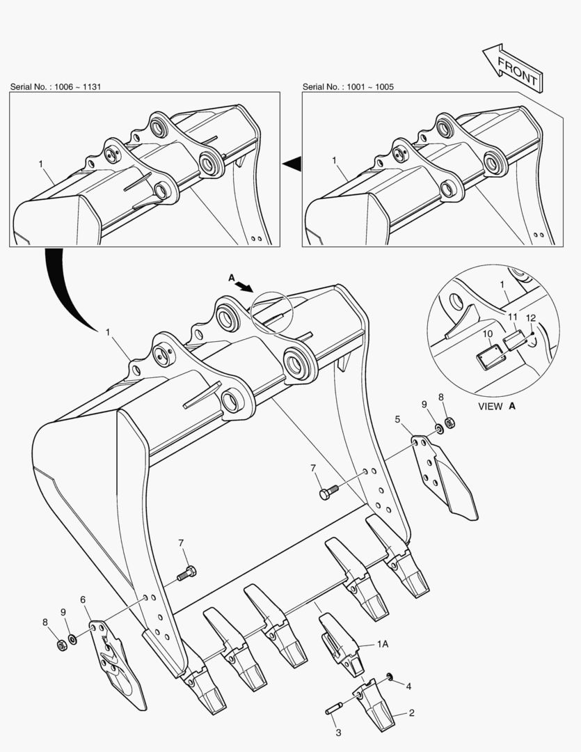 Схема 6970 BUCKET ASS`Y - 1.28mВі