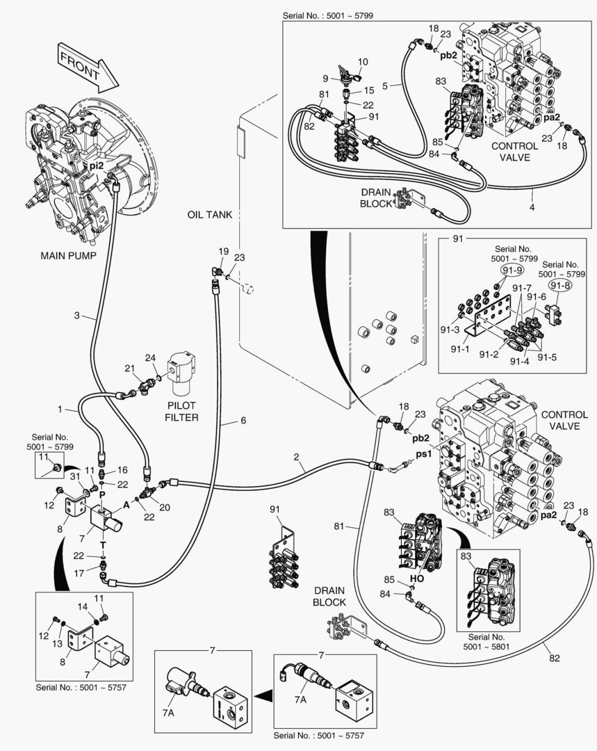 ТРУБОПРОВОД СЕРВОУПРАВЛЕНИЯ - ОДИН ПУТЬ