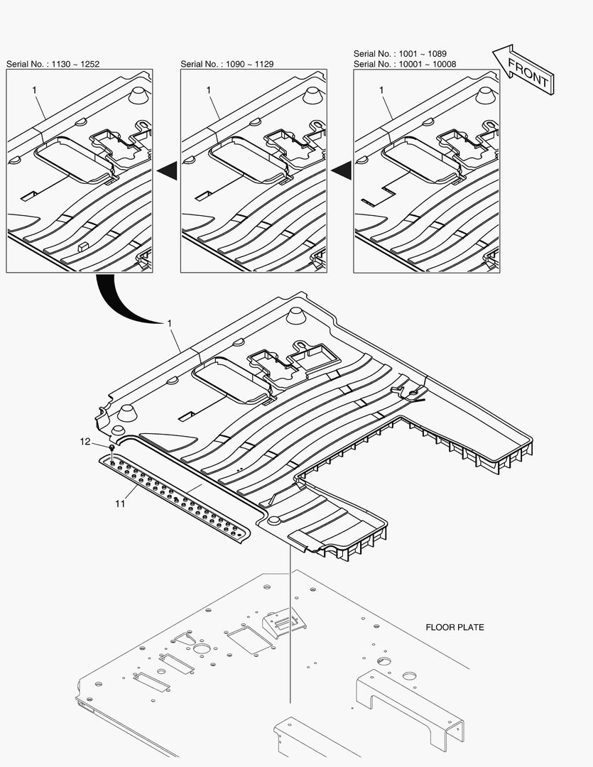 КОВРИК НА ПОЛУ КУЗОВА