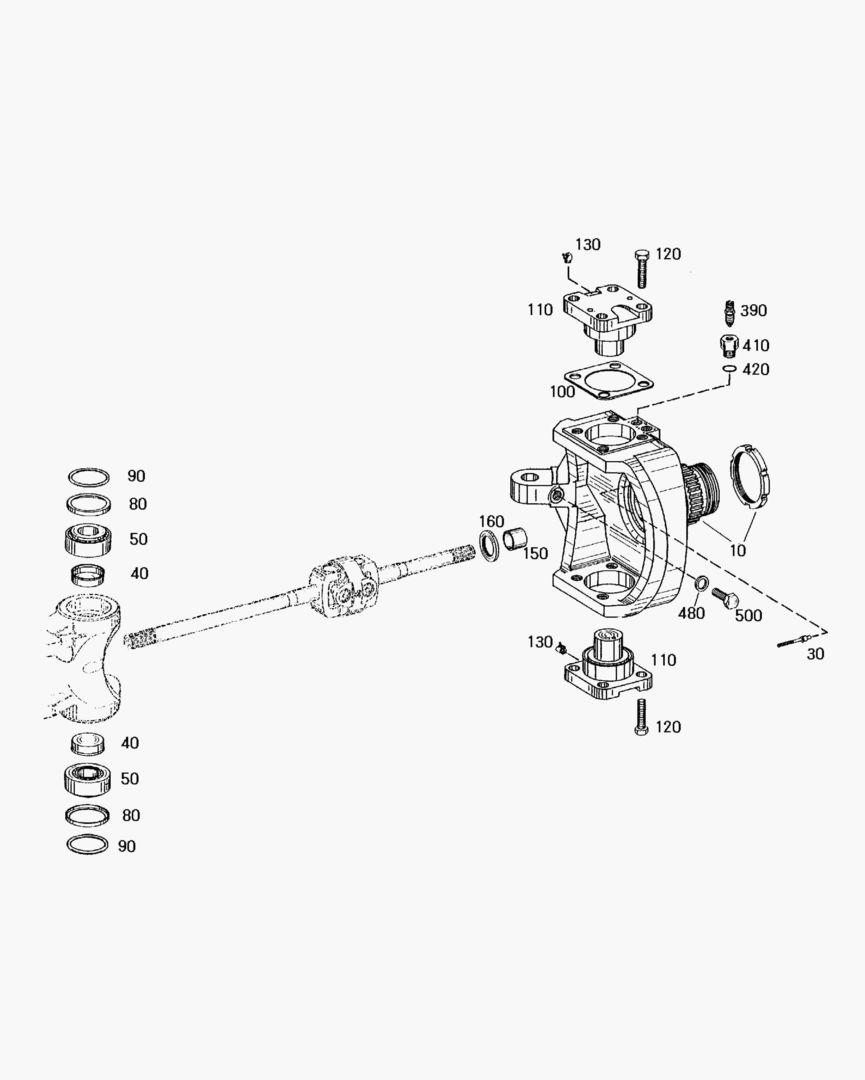 Спецтехника 7720 JOINT HOUSING-FRONT AXLE [1~706] - главное фото