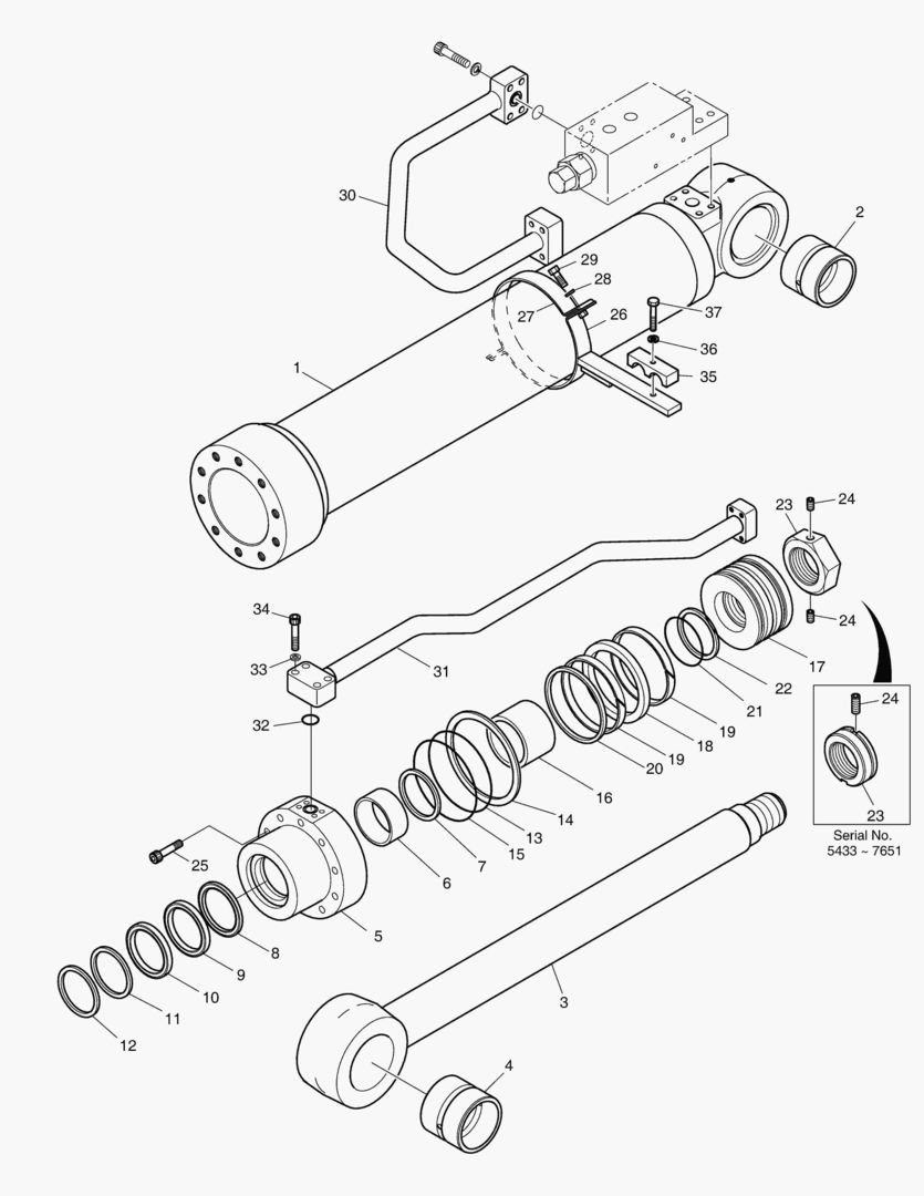 Спецтехника 4310 BOOM CYLINDER - L.H (LOCK VALVE) [5001~7811] - главное фото