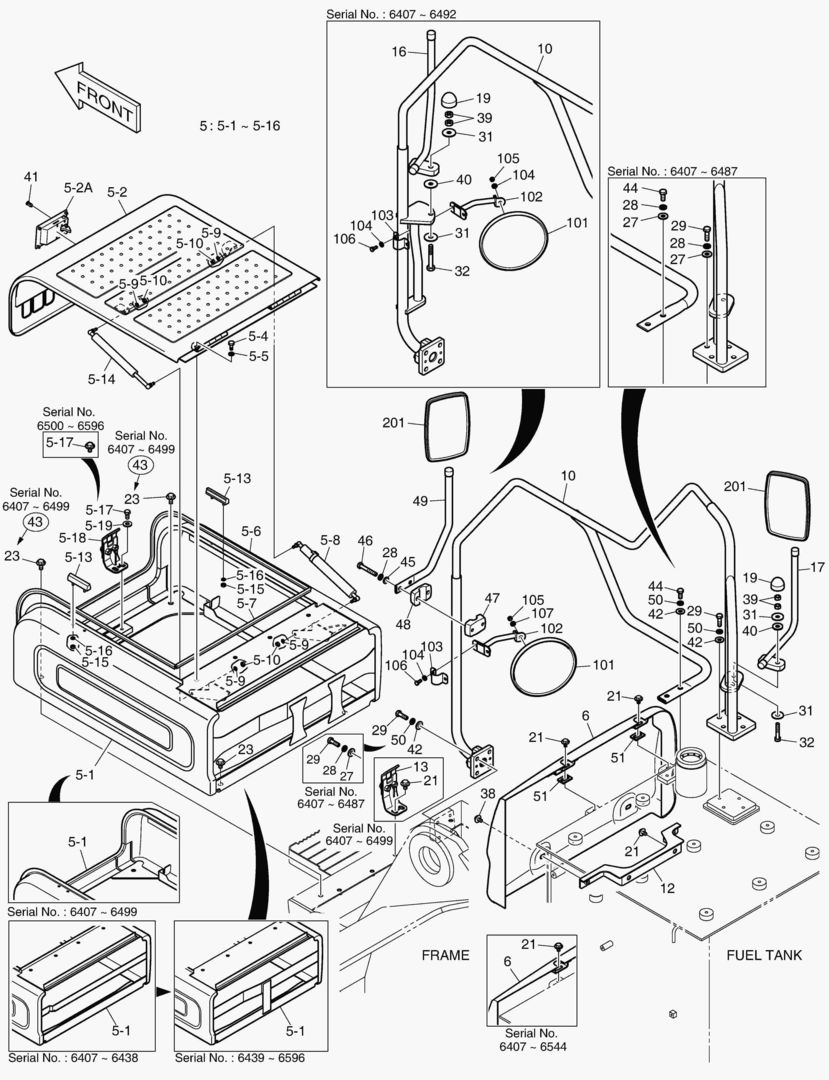 1601 BATTERY COVER [6407~6601]