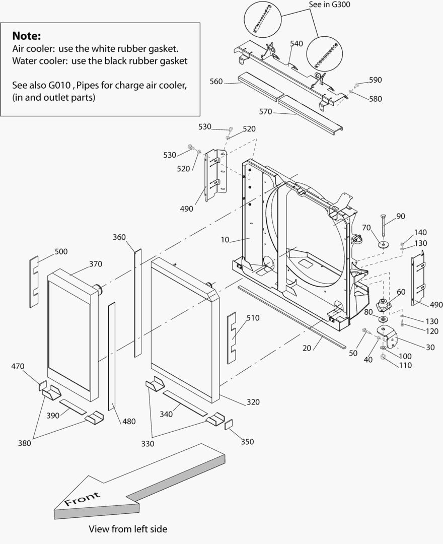 G040-2 RADIATOR SHELL ASS`Y RADIATOR