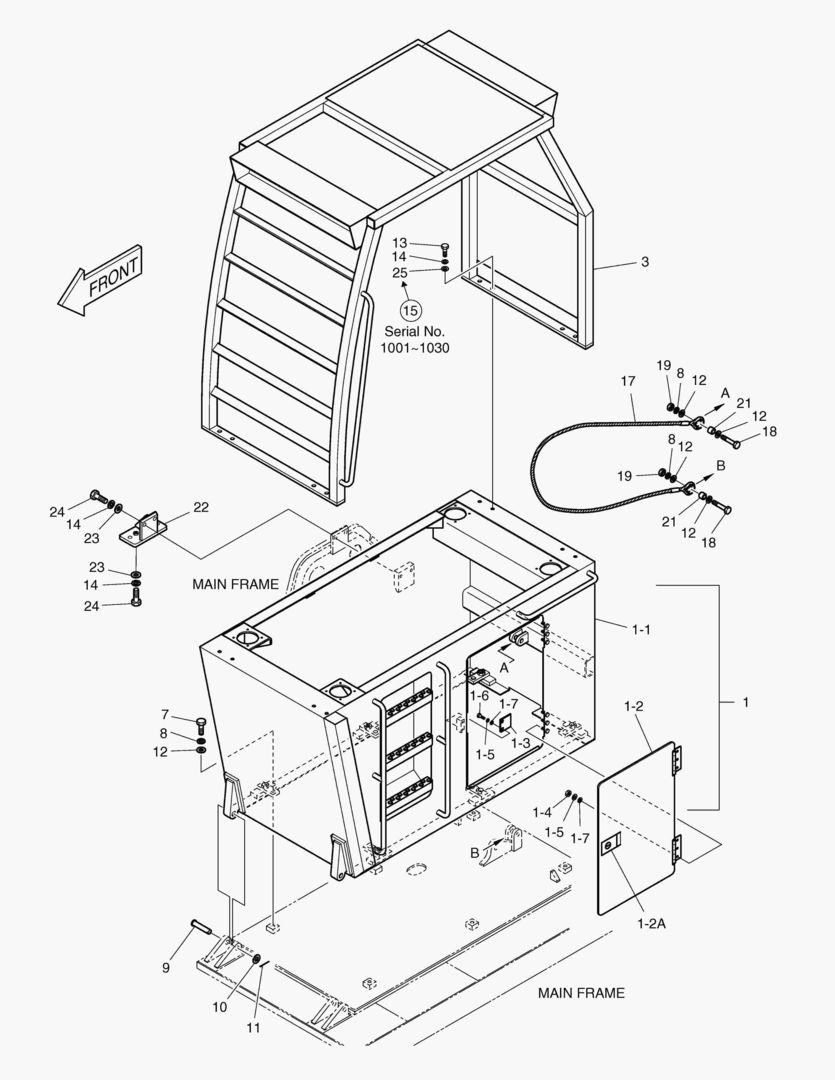 СТУПЕНЬ КАБИНЫ В СБОРЕ