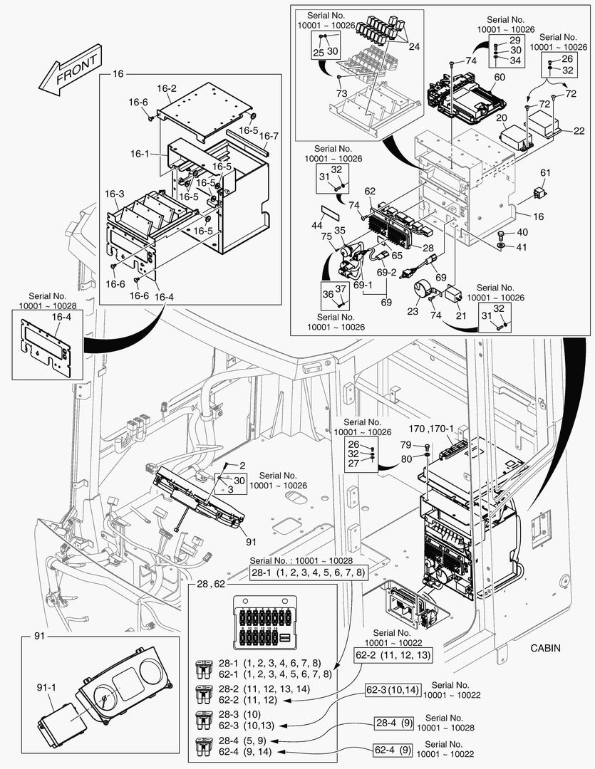 Схема 1580 ELECTRIC PARTS(2) - CABIN