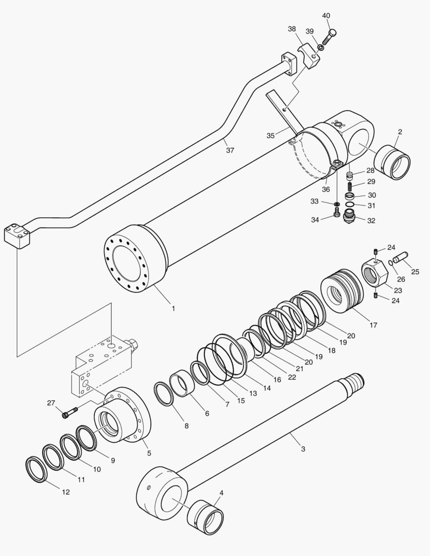 4331 ARM CYLINDER - LOCK VALVE [5801~5804]