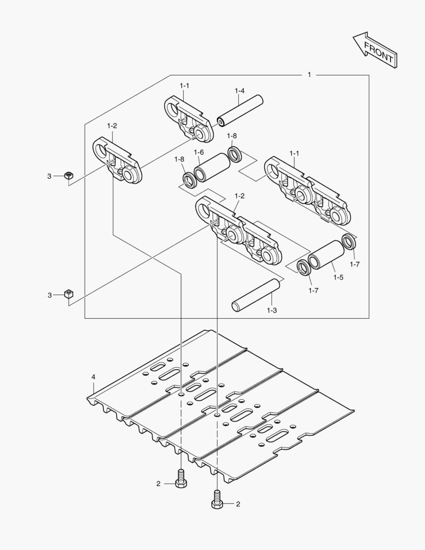 БАШМАК ГУСЕНИЦЫ В СБОРЕ - 500G