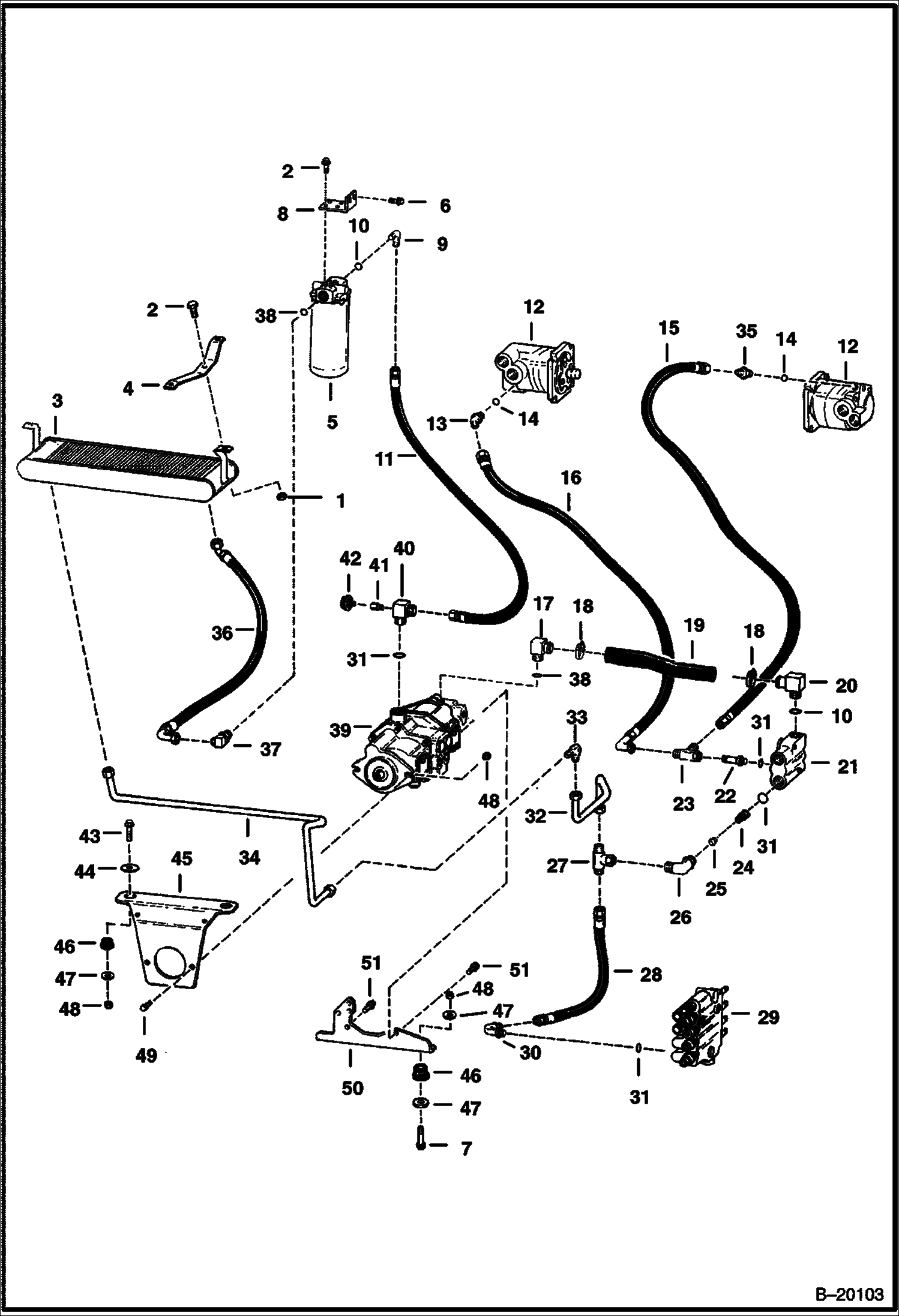СХЕМА ГИДРОСТАТИЧЕСКОЙ СИСТЕМЫ