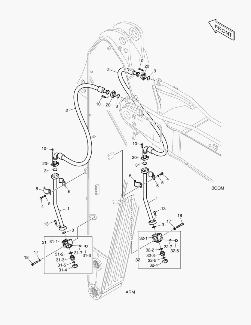 6300 ARM PIPING - ONE & TWO WAY