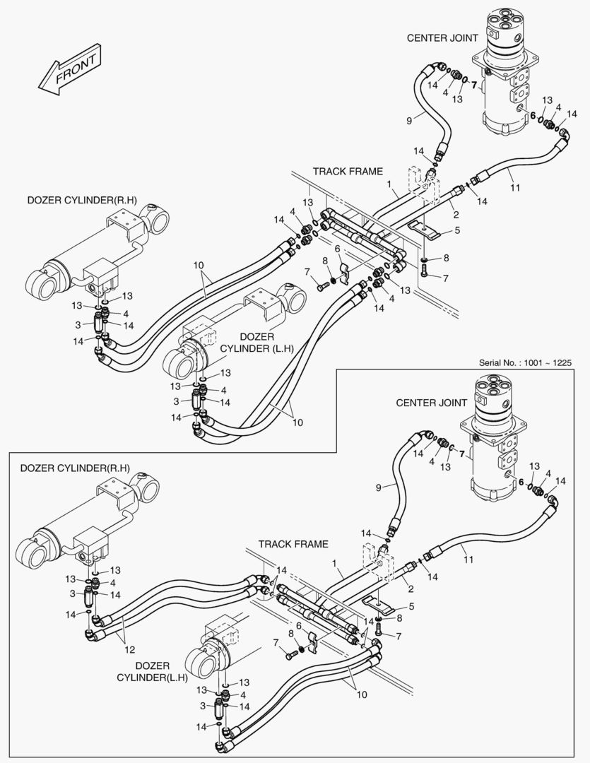 ТРУБОПРОВОД БУЛЬДОЗЕРА