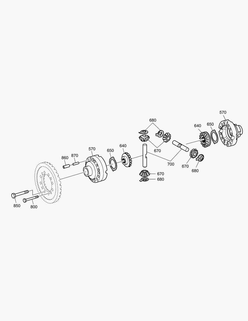 Спецтехника 4761 DIFFERENTIAL-REAR AXLE [2132~2790] - главное фото