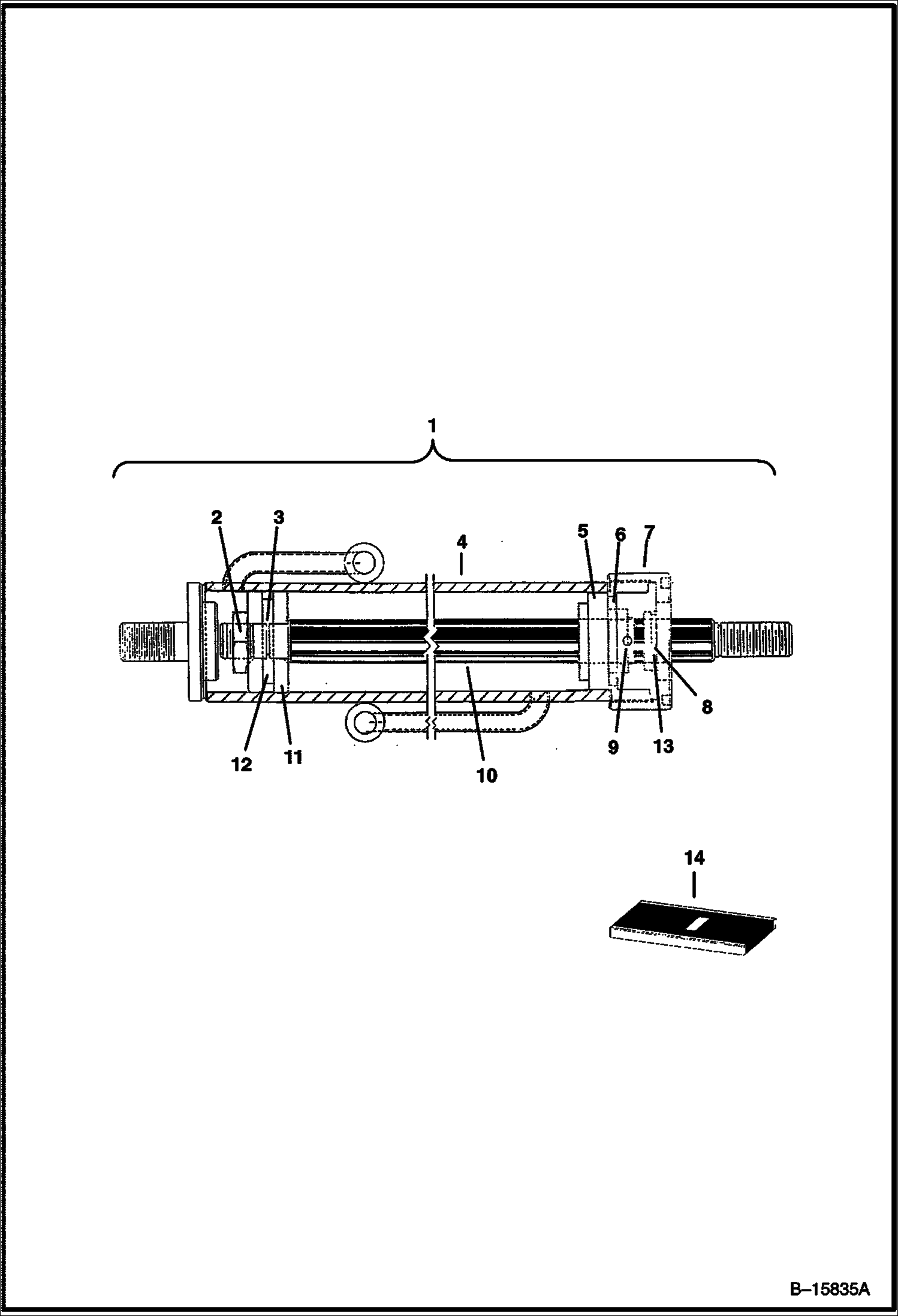 ПЕРЕСАДЧИК ДЕРЕВЬЕВ (ЦИЛИНДР БУКСИРНОГО УСТРОЙСТВА) (4 ОТВАЛА) (TS44C) (TS44M)