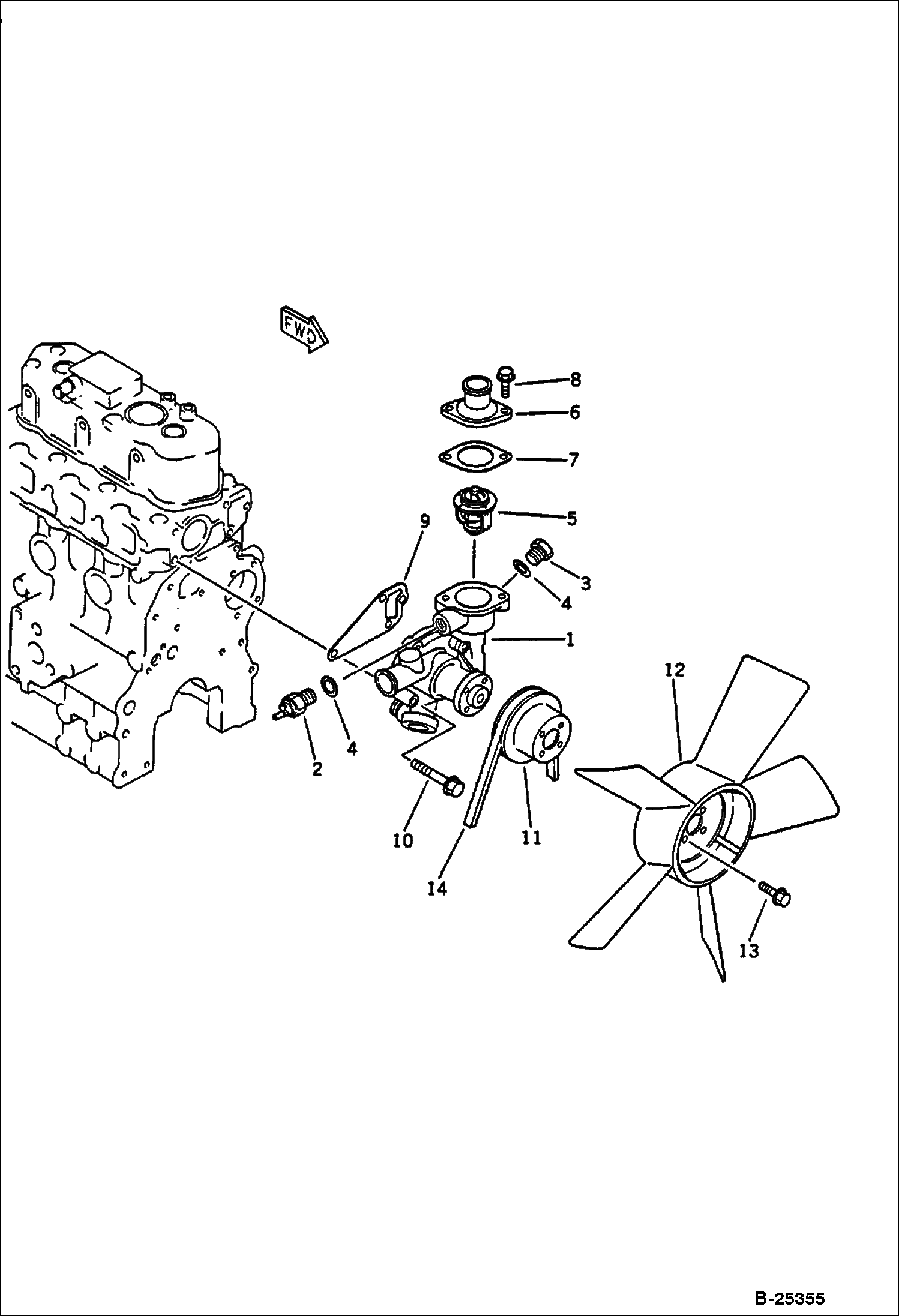 ВОДЯНАЯ ПОМПА И ВЕНТИЛЯТОР ОХЛАЖДЕНИЯ