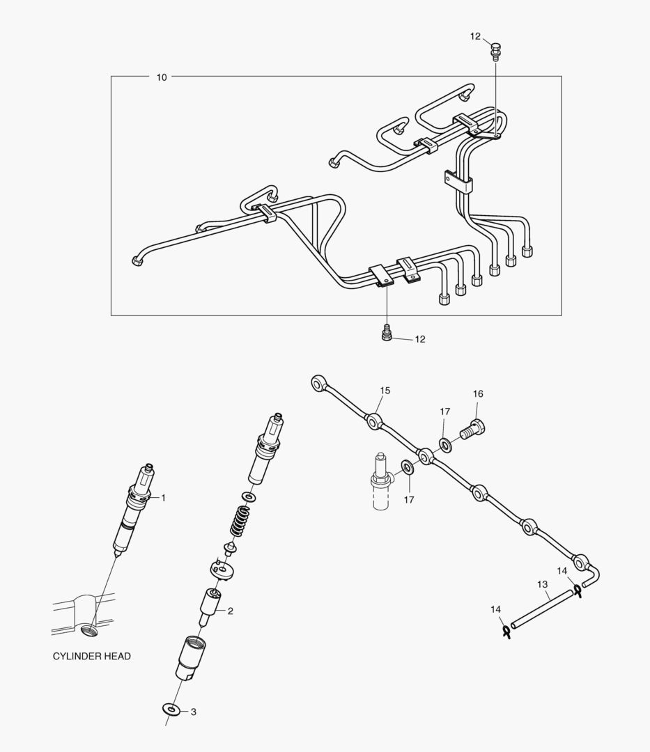 025 NOZZLE & FUEL INJECTION PIPE
