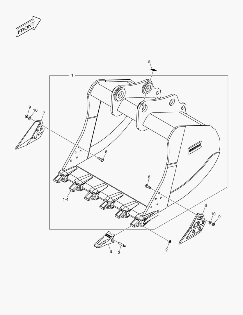 6890 BUCKET ASS`Y - 2.03mВі - H CLASS