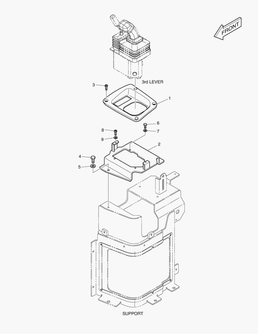 УСТАНОВКА ДЖОЙСТИКА - 3-Й РЫЧАГ