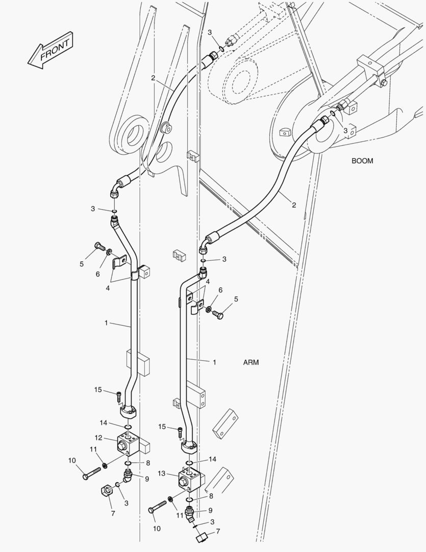 ГИДРОСИСТЕМА РУКОЯТИ - РУКОЯТЬ 2.5 м(ВРАЩАЮЩИЙСЯ)