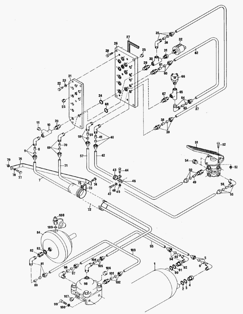 G042-1 BRAKE SYSTEM; FRONT VEHICLE