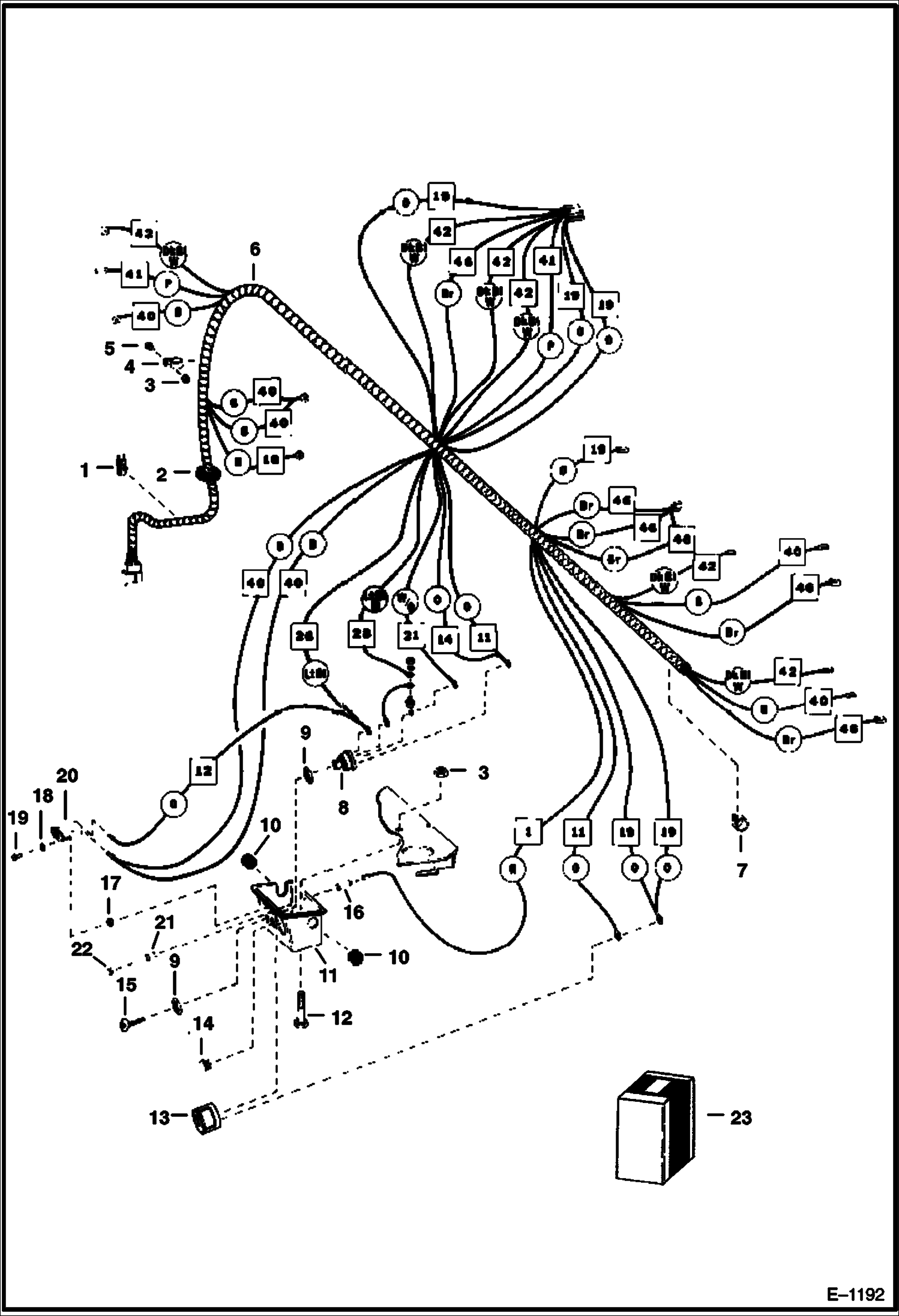 Схема ЭЛЕКТРОСХЕМА КАБИНЫ (СЕРИЙНЫЙ НОМЕР 16151 И НИЖЕ)