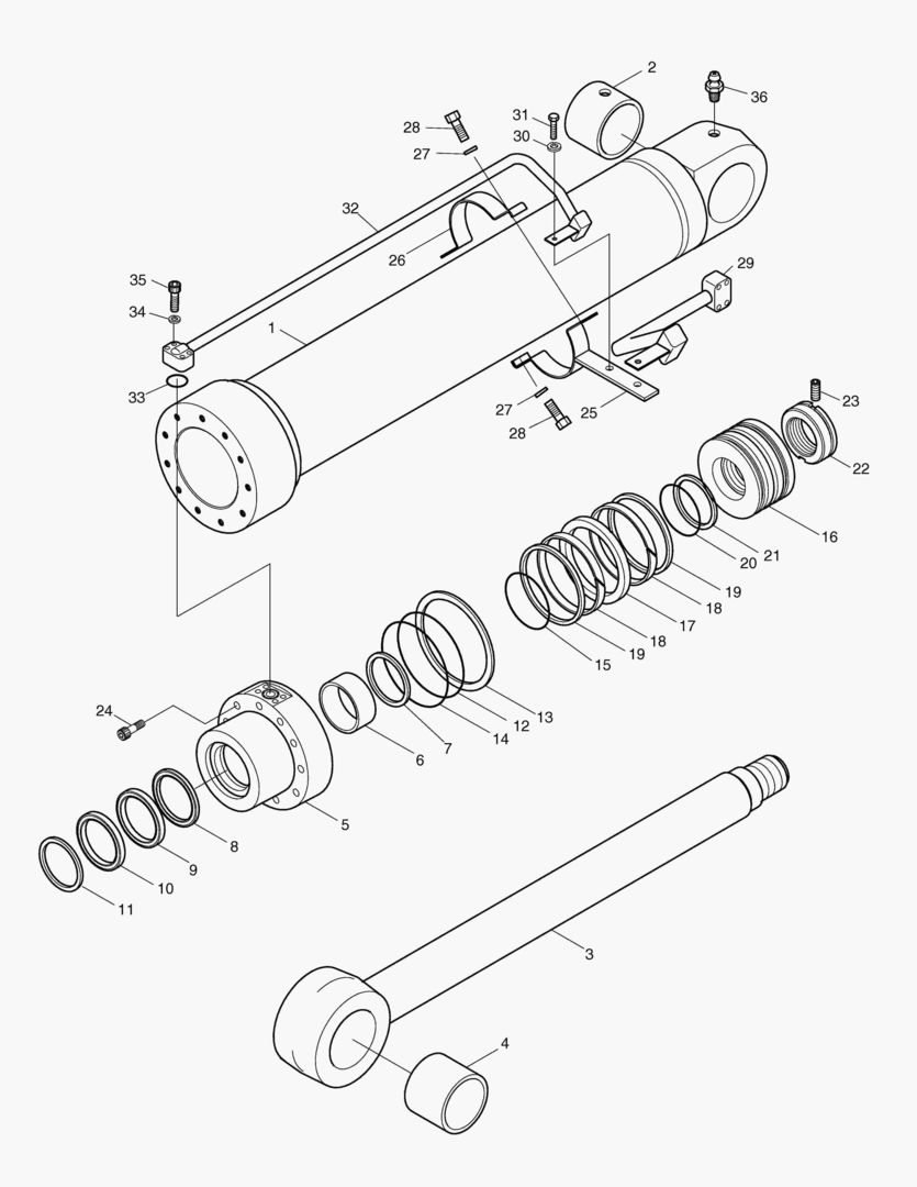 4370 BOOM CYLINDER(L.H)-E.D-LOCK VALVE [736~]