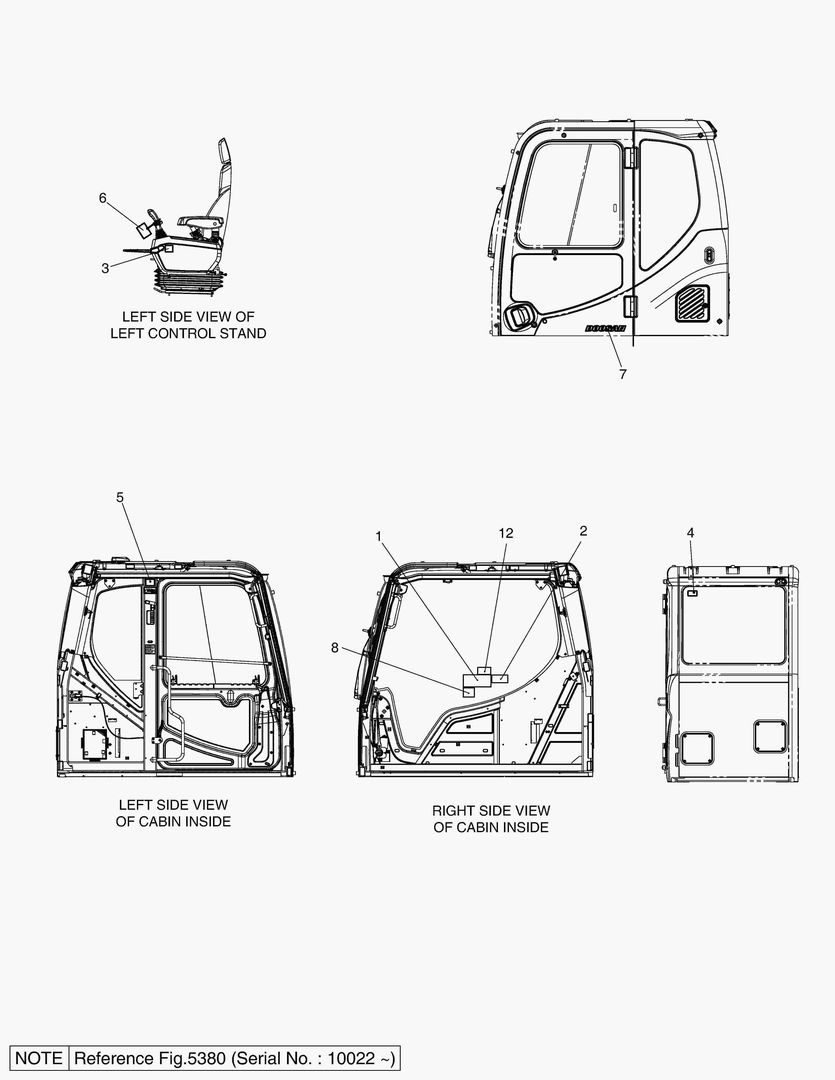 5130 NAME PLATE - CABIN(EXPORT) [10001~10021]