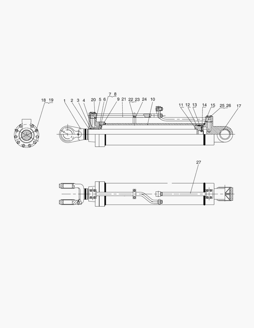 3400 BOOM CYLINDERпј€LEFTпј‰