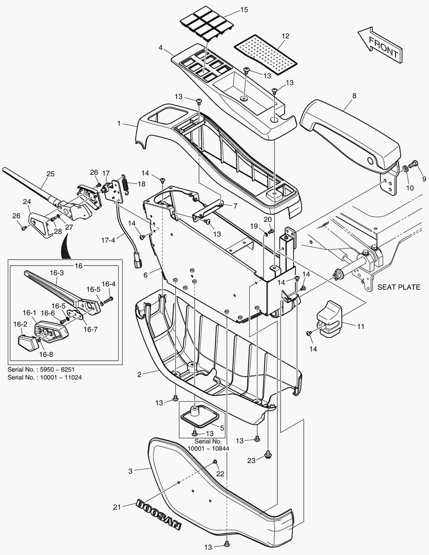 ПУЛЬТ УПРАВЛЕНИЯ - ЛЕВОСТОРОННИЙ(СИСТЕМА ЗАЩИТЫ ПРИ ОПРОКИДЫВАНИИ)