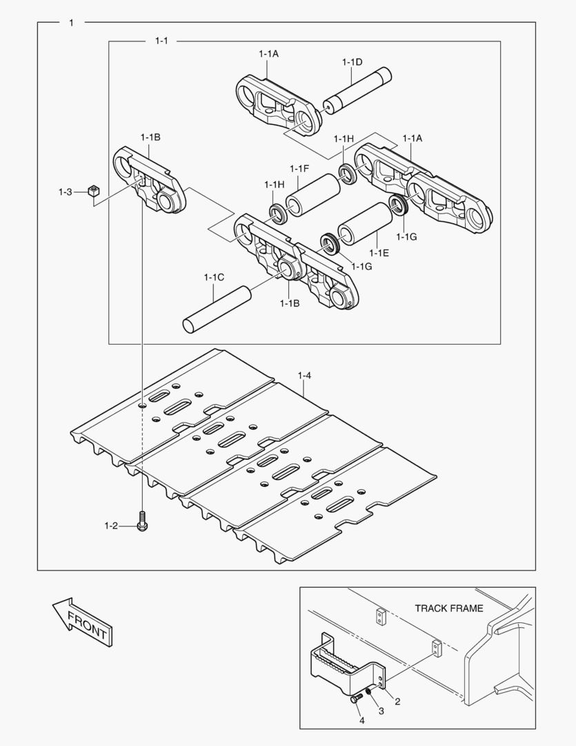6342 TRACK SHOE ASS`Y - 850G [5646~]