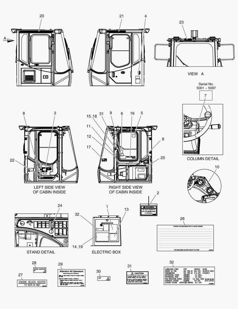 ПРЕДУПРЕЖДАЮЩАЯ ТАБЛИЧКА - КАБИНА