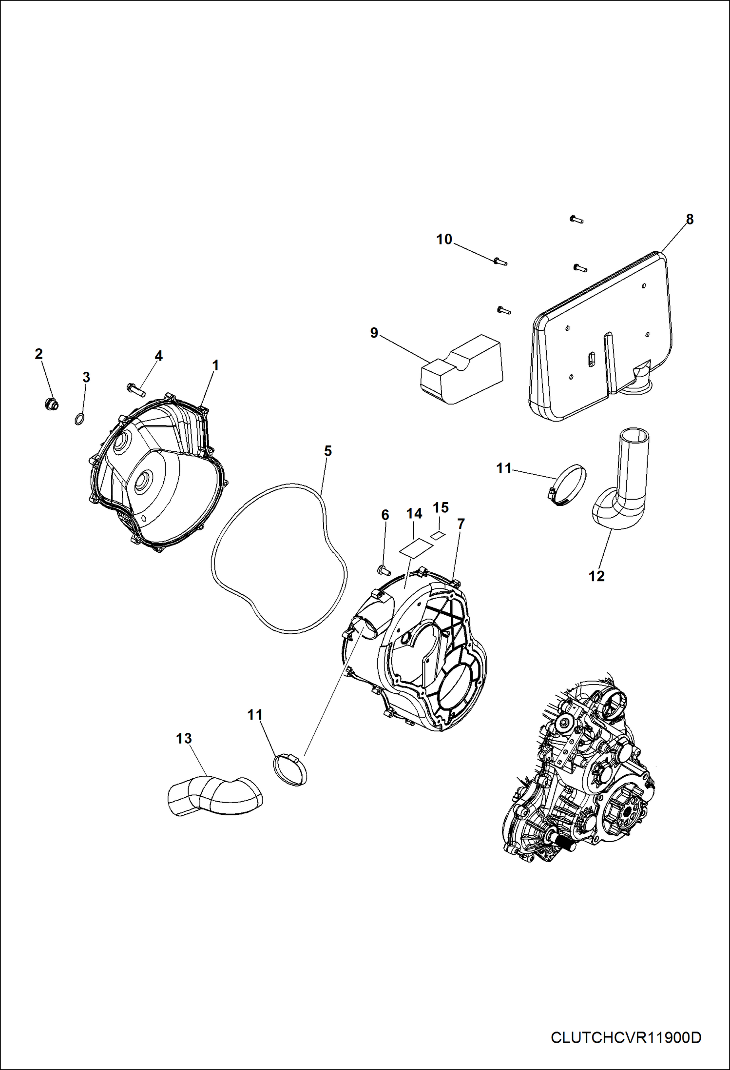 КОРПУС, КРЫШКА ФРИКЦИОНА И СИСТЕМА ТРУБ